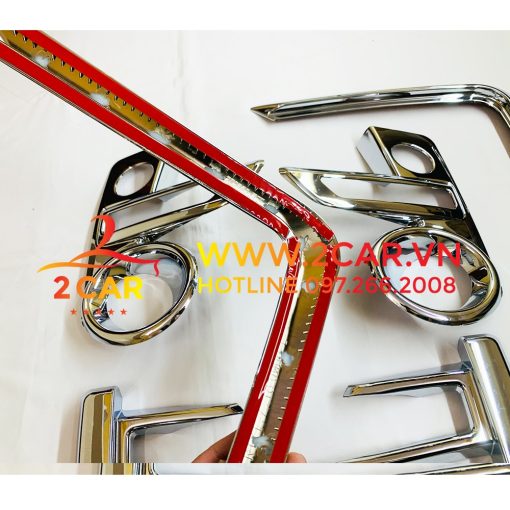 Ốp viền đèn gầm trước, sau xe Toyota Raize 2021-2022 mạ crom cao cấp - Hình ảnh 5