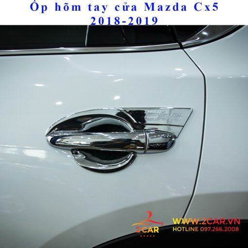 Ốp hõm cửa xe Mazda Cx5 2018- 2019-2020-2021-2022-2023 mạ crom - Hình ảnh 4