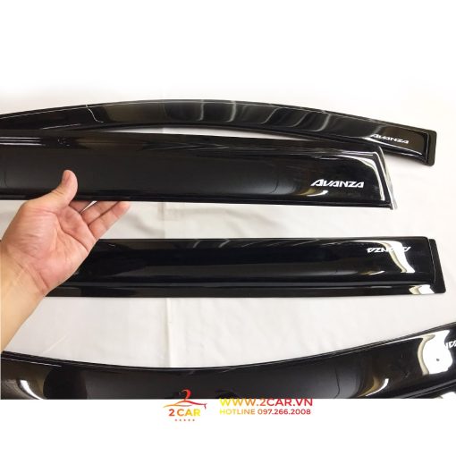 Vè Che Mưa Xe Toyota Avanza 2018 2019 2020, Nhựa đen DÀY cao cấp - Hình ảnh 5