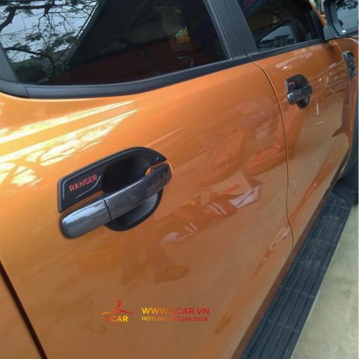 Ốp tay nắm, Hõm Cánh Cửa Xe Ford Ranger 2014 -2022, 2023 nhựa đen 4.6 - Hình ảnh 5