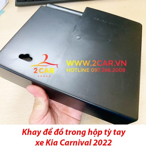 Khay để đồ hộp tỳ tay xe Kia Carnival 2022 - Hàng chuẩn zin theo xe - Hình ảnh 4