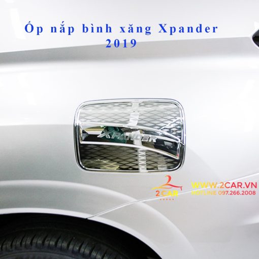 Ốp nắp bình xăng xe Mitsubishi Xpander 2018- 2021, 2022, 2023 mạ crom cao cấp - Hình ảnh 5