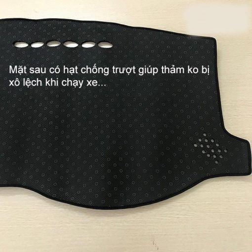 Thảm taplo nhung xe Hyundai Creta 2022 2023 Màu đen Hàng lông cừu có đễ chống trượt - chuẩn theo form xe - Hình ảnh 4