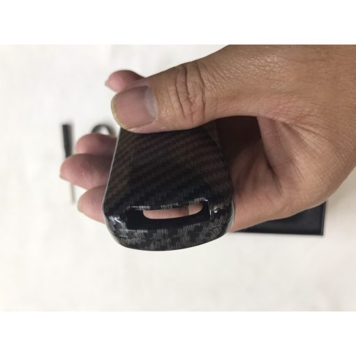 Ốp chìa khóa, bọc, bao khóa carbon xe Mitsubishi Xpander, Outlander, Attrage, Mirage, Pajero chìa thông minh vân cacbon - Hình ảnh 5