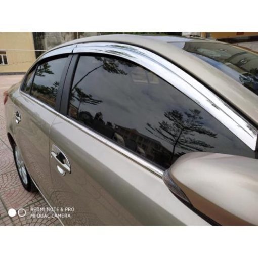 Vè che mưa xe Toyota Vios 2014- 2022 mạ crom cao cấp, chính hãng Autoclover - Ảnh 6