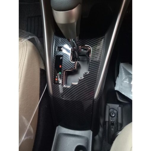Ốp nội thất cacbon xe Toyota Vios 2019- 2022, Yaris 2019- 2022 dành cho xe số tự động- vân carbon - hàng cao cấp - Hình ảnh 6