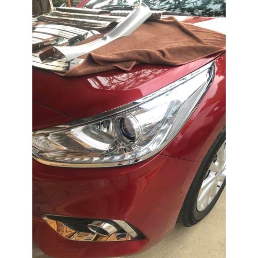 Ốp viền đèn pha, hậu xe Hyundai Accent 2018- 2019- 2020- 2021- 2022- 2023 mạ crom cao cấp - Hình ảnh 6