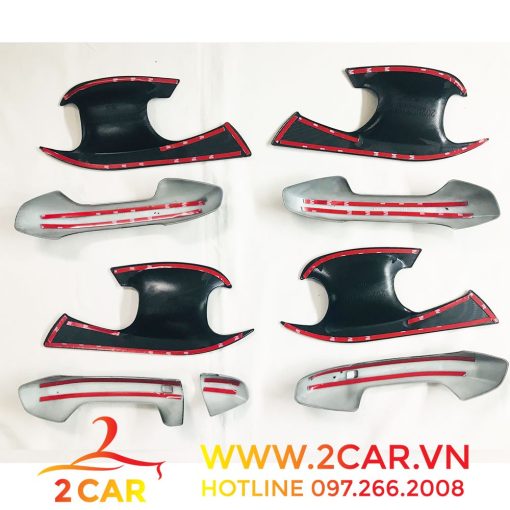 Ốp tay nắm + hõm cửa Carbon xe Kia Seltos 2020- 2021- 2022 vân cacbon cao cấp - Hình ảnh 6