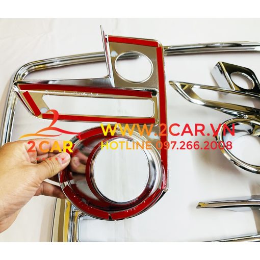 Ốp viền đèn gầm trước, sau xe Toyota Raize 2021-2022 mạ crom cao cấp - Hình ảnh 6