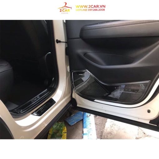 Ốp bậc cửa, nẹp bước chân Trong, Ngoài Xe Mazda Cx5 2018- 2020,2021 2022 2023 chất liệu Titan - Hình ảnh 5