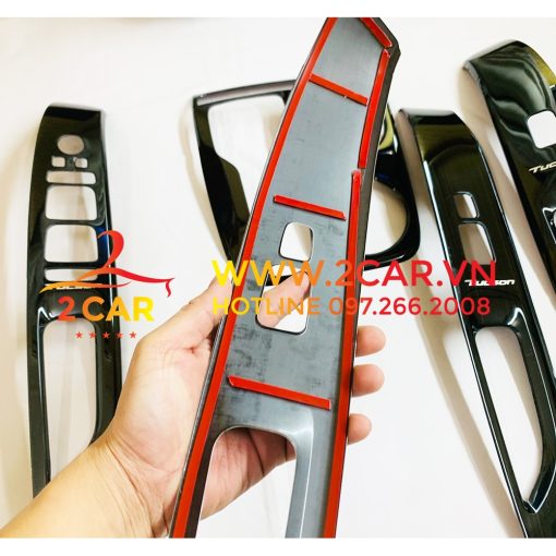 Ốp nội thất xe Hyundai Tucson 2022- 2023 chất liệu titan cao cấp - Hình ảnh 6