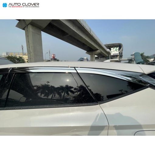 Vè che mưa xi mạ Crom 6 mảnh xe Huyndai TUCSON đời 2022 2023- Chính hãng Auto Clover Hàn Quốc - Hình ảnh 6