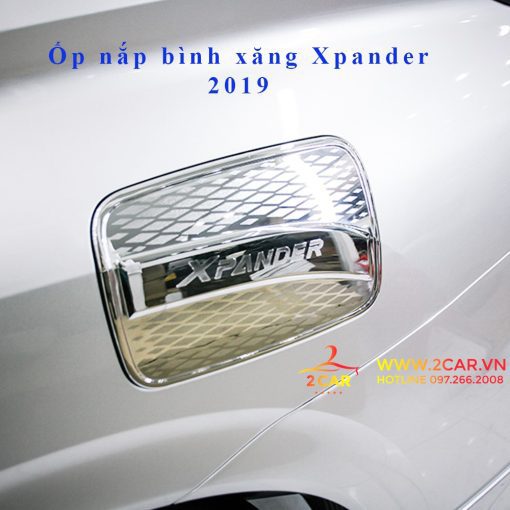 Ốp nắp bình xăng xe Mitsubishi Xpander 2018- 2021, 2022, 2023 mạ crom cao cấp - Hình ảnh 6