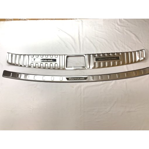 Ốp chống trầy cốp, ốp nẹp cốp sau trong, ngoài xe Kia Carnival 2021- 2022 Chất liệu Inox cao cấp - Hình ảnh 5