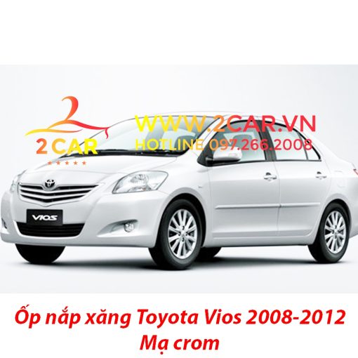 Ốp Nắp bình xăng xe Toyota Vios 2008 2009 2010 2011 2012 mạ crom cao cấp - Hình ảnh 6