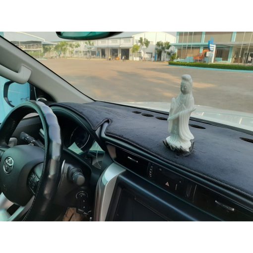 Thảm taplo nhung xe Hyundai Creta 2022 2023 Màu đen Hàng lông cừu có đễ chống trượt - chuẩn theo form xe - Hình ảnh 5