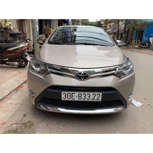 Thanh Ốp mặt calang trên NẮP CAPO xe Toyota vios 2014 - 2017 (Sừng trâu) - Hình ảnh 7