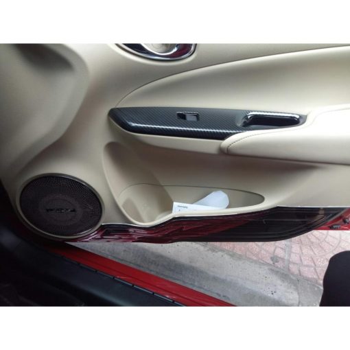 Ốp nội thất cacbon xe Toyota Vios 2019- 2022, Yaris 2019- 2022 dành cho xe số tự động- vân carbon - hàng cao cấp - Hình ảnh 7