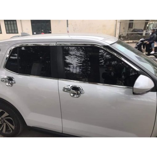 Viền cong kính, Nẹp chân kính inox xe Toyota Raize 2021 2022 2023 Hàng inox cao cấp - Hình ảnh 7