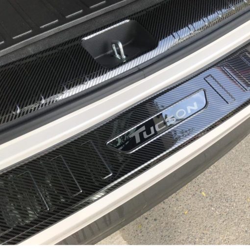 Ốp chống trầy cốp trong, ngoài CARBON xe Hyundai Tucson 2019- 2020- 2021 vân cacbon cao cấp - Hình ảnh 7