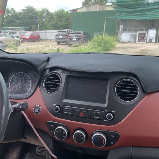 Thảm taplo nhung xe Hyundai Creta 2022 2023 Màu đen Hàng lông cừu có đễ chống trượt - chuẩn theo form xe - Hình ảnh 6