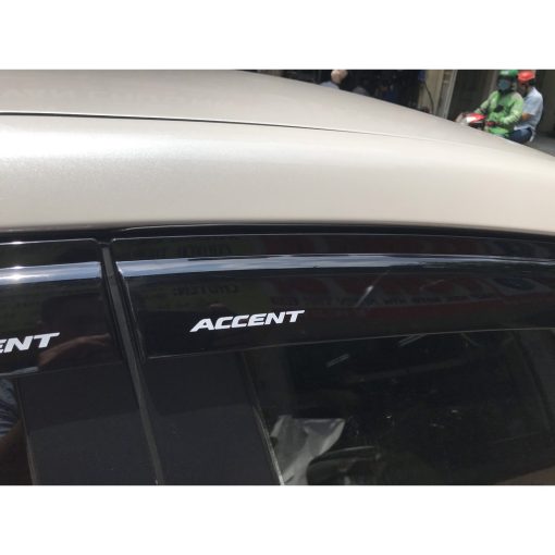 Vè Che Mưa Xe Hyundai Accent 2018- 2020, 2021,2022, 2023 nhựa đen dày - Hình ảnh 8