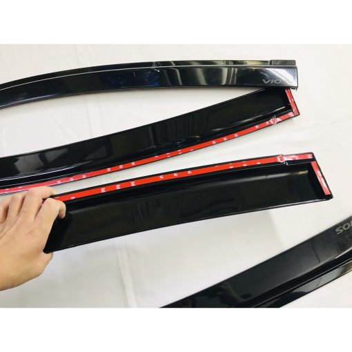 Vè che mưa xe Toyota Raize đời 2021 -2022, Hàng nhựa đen dày - Bộ 4 chiếc - Hình ảnh 8
