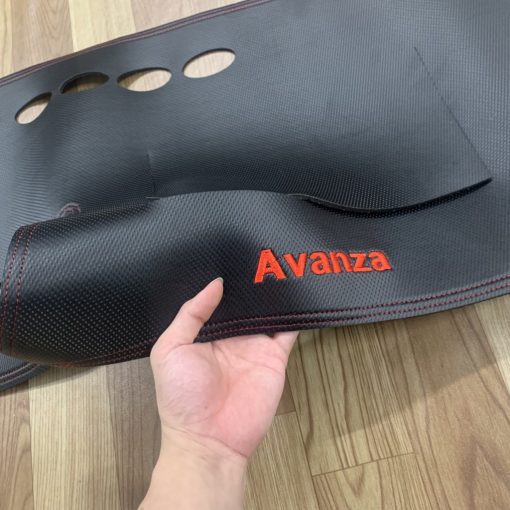 Thảm Taplo Da Carbon Xe Toyota Avanza 2018-2022, chống nóng tốt, chống trơn trượt, vừa khít theo xe - Hình ảnh 8