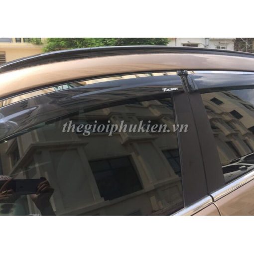 Vè che mưa xe Hyundai Tucson 2016- 2021 Chỉ mạ Crom 4 CHI TIẾT ( Hàng cao cấp) - Hình ảnh 8