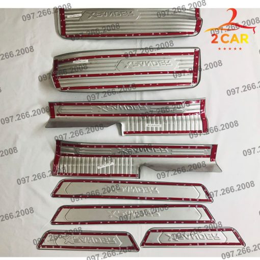 Ốp bậc cửa, Nẹp Bước Chân Trong Ngoài Xe Xpander 2018- 2021, 2022, 2023 chất liệu INOX - Hình ảnh 8