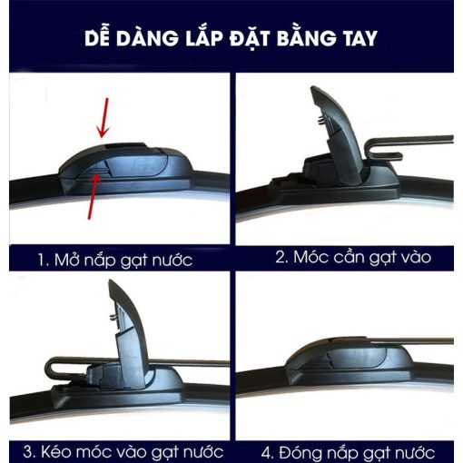 Bộ gạt Mưa xe Vinfast Fadil loại gạt silicon mềm Bocsch chính hãng-24,14 - Ảnh 9