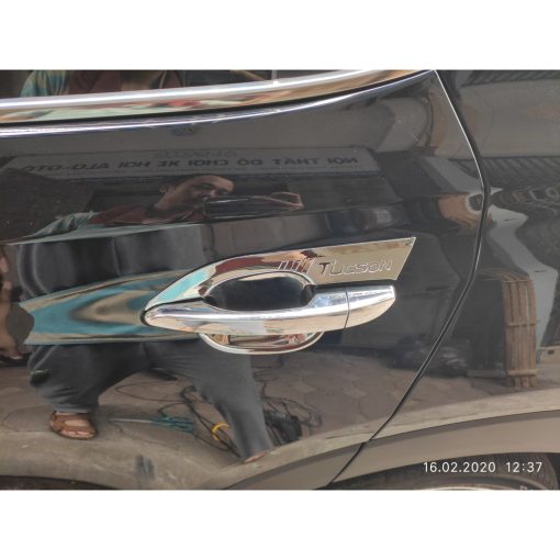 Ốp Tay nắm, Hõm Cửa Xe Hyundai Tucson 2022-2023 Mạ Crom cao cấp - Hình ảnh 9