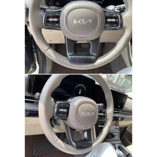 Ốp nội thất CACBON xe Kia Carnival 2022- 2023 nhựa vân carbon cao cấp,ốp công tắc lên xuống kính, hộp cần số xe Carnival - Hình ảnh 8