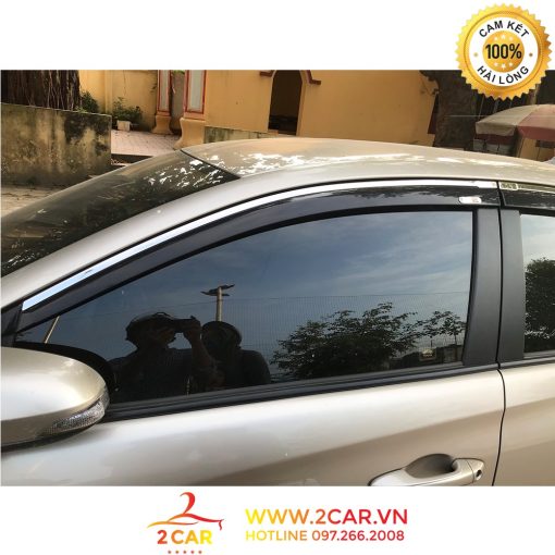 Vè che mưa xe Toyota Vios chỉ inox 2018 - 2022 cao cấp nhất thị trường - Hình ảnh 9