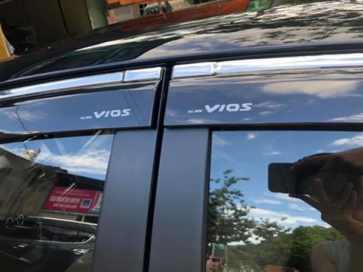 Vè che mưa xe Toyota Vios chỉ inox 2018 - 2022 cao cấp nhất thị trường - Hình ảnh 10