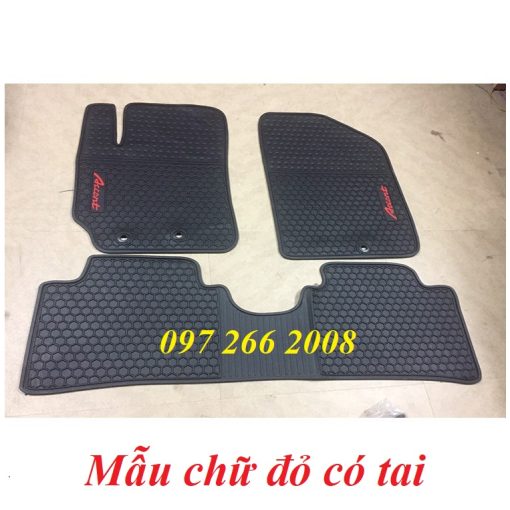 Thảm sàn, lót sàn cao su đúc xe Hyundai Accent 2018 - 2023 Hàng không mùi, không thấm nước, dễ vệ sinh - Hình ảnh 11
