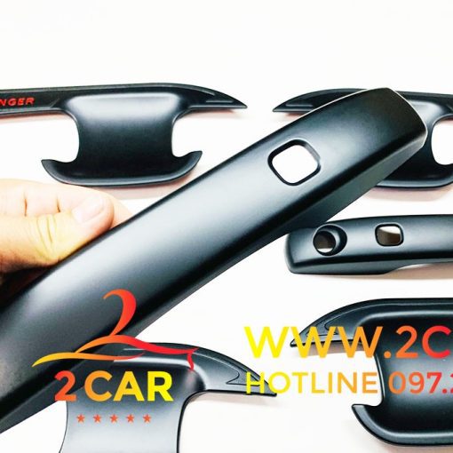 Ốp tay nắm, Hõm Cánh Cửa Xe Ford Ranger 2014 -2022, 2023 nhựa đen 4.6 - Hình ảnh 11