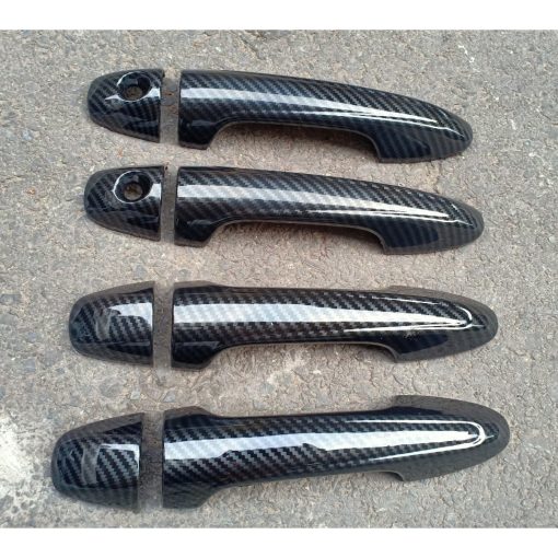 Ốp Tay nắm, Hõm Cửa carbon Xe Toyota Vios 2019- 2022 Mẫu Cacbon Hàng đẹp - Hình ảnh 11