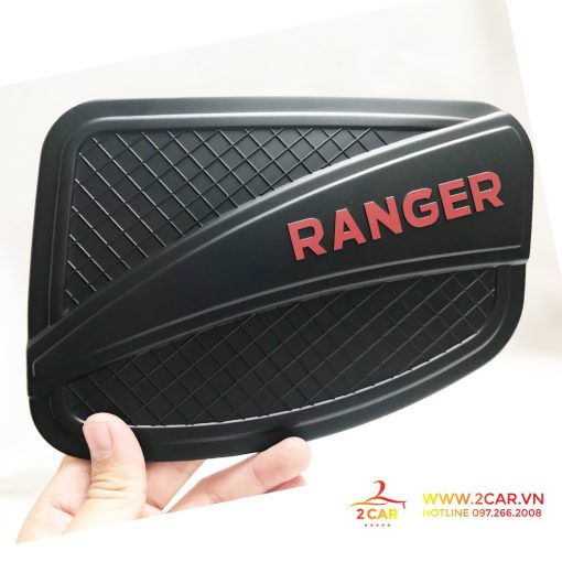 Ốp tay nắm cửa, hõm cửa, ốp đèn pha, đèn hậu, nắp xăng, tay mở cốp đen Ford Ranger 2014 - 2021- nhựa đen cao cấp - Hình ảnh 14