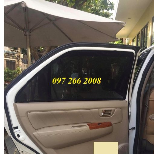 Rèm che nắng nam châm xe Fortuner 2006 2007 2008 2009 2010 2011 2012 2013 2014 2015 2016 - 1 bộ 4 tấm che nắng tốt