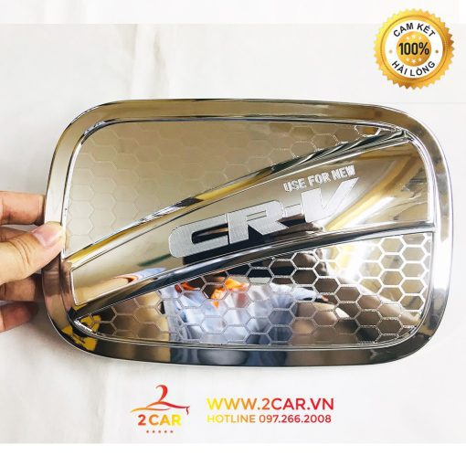 Ốp Nắp Bình Xăng Xe Honda CRV 2018- 2019 - 2020- 2021- 2022 -2023 mạ crom cao cấp