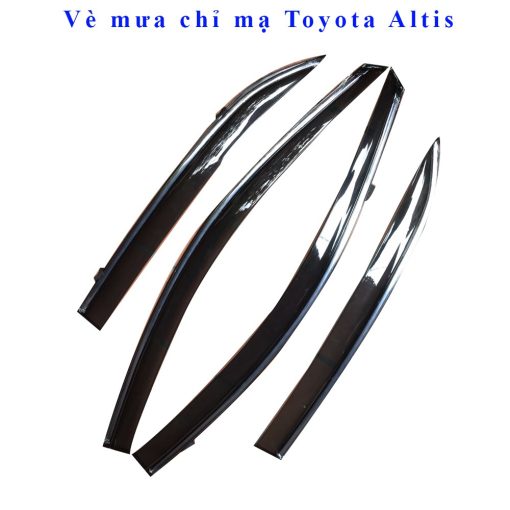 Vè che mưa xe Toyota Altis 2008 - 2021, 2022, 2023 chỉ Inox cao cấp nhất thị trường