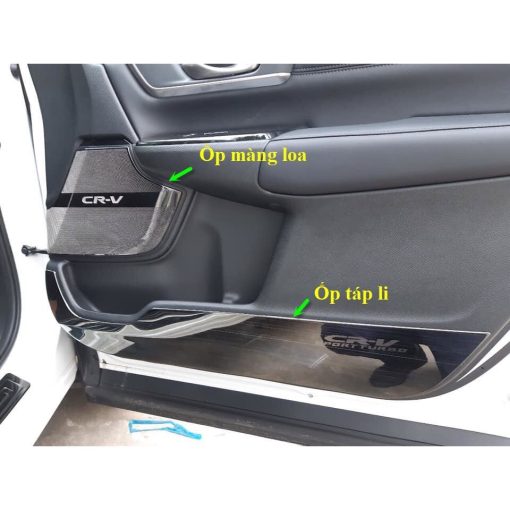 Ốp Tapli Cánh Cửa, màng loa xe Honda CRV 2018- 2019 - 2020 - 2021 - 2022 - 2023, Hàng TiTan Cao Cấp