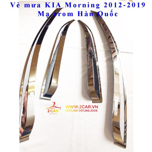 Vè che mưa xe Kia Morning 2012- 2013 2014 2015 2016 2017 2018 2019 2020 mạ cao cấp Auto Clover