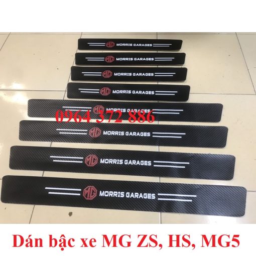Nẹp Decal dán chống xước, ốp bậc cửa, nẹp chân, trầy cốp xe MG ZS, HS, MG5