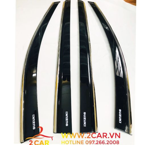 Vè che mưa xe Suzuki XL7, XL-7, Ertiga 2019- 2020 2021 2022 2023 chỉ inox cao cấp