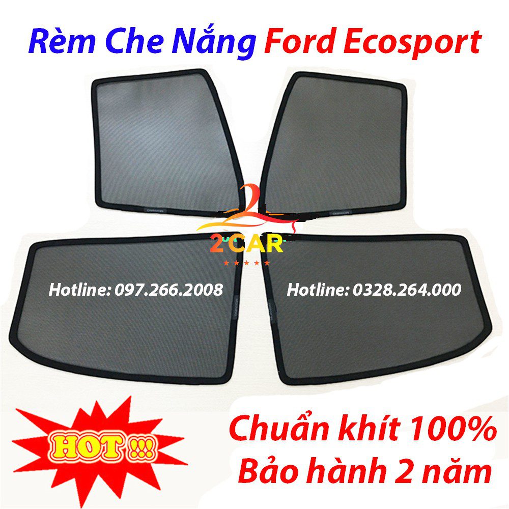 Rèm che nắng xe Ford EcoSport 2014- 2015- 2016 2017 2018 2019 2020 2021 2022 2023 có hút nam châm cao cấp