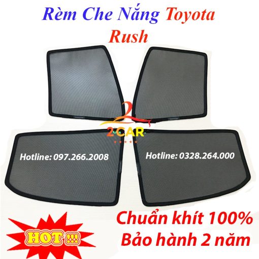 Rèm che nắng xe Toyota Rush 2018 - 2019- 2020- 2021- 2022 có nam châm cao cấp