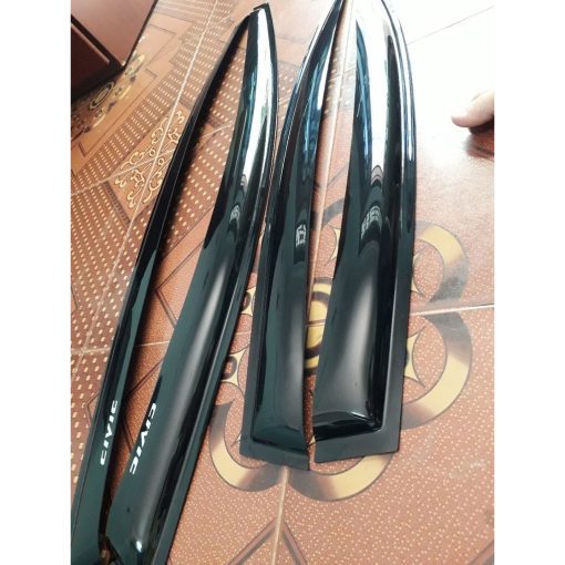 Vè che mưa xe Honda Civic 2006 2007 200 82009 2010 2011 2012 nhựa đen cao cấp - Giá 1 bộ