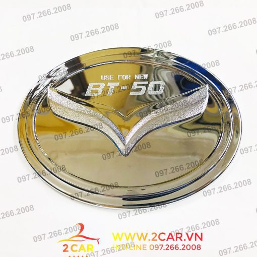 Ốp Nắp Bình Xăng Xe Mazda BT50 2015-2023 Mạ Crom cao cấp - Hình ảnh 3